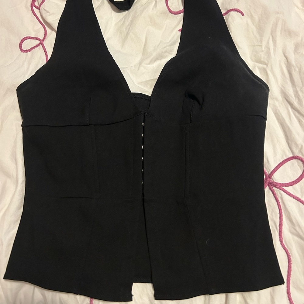 Black Halter Top